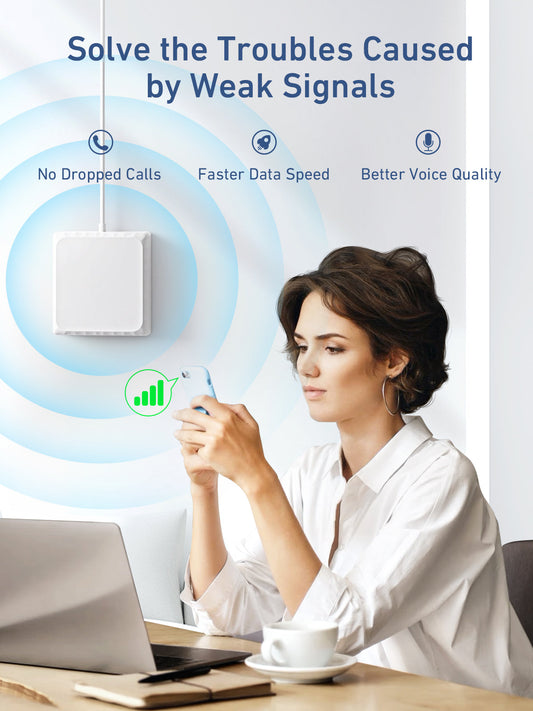 F10 Series | INVCALL Cell Phone Signal Booster for Home Office | Boosts 4G LTE & 3G up to 4,500 sq ft for Bell, Rogers, Telus | Cell Phone Booster Band 66/4/7 | 70dB Dual Band Cellular Repeater | ISED Approved