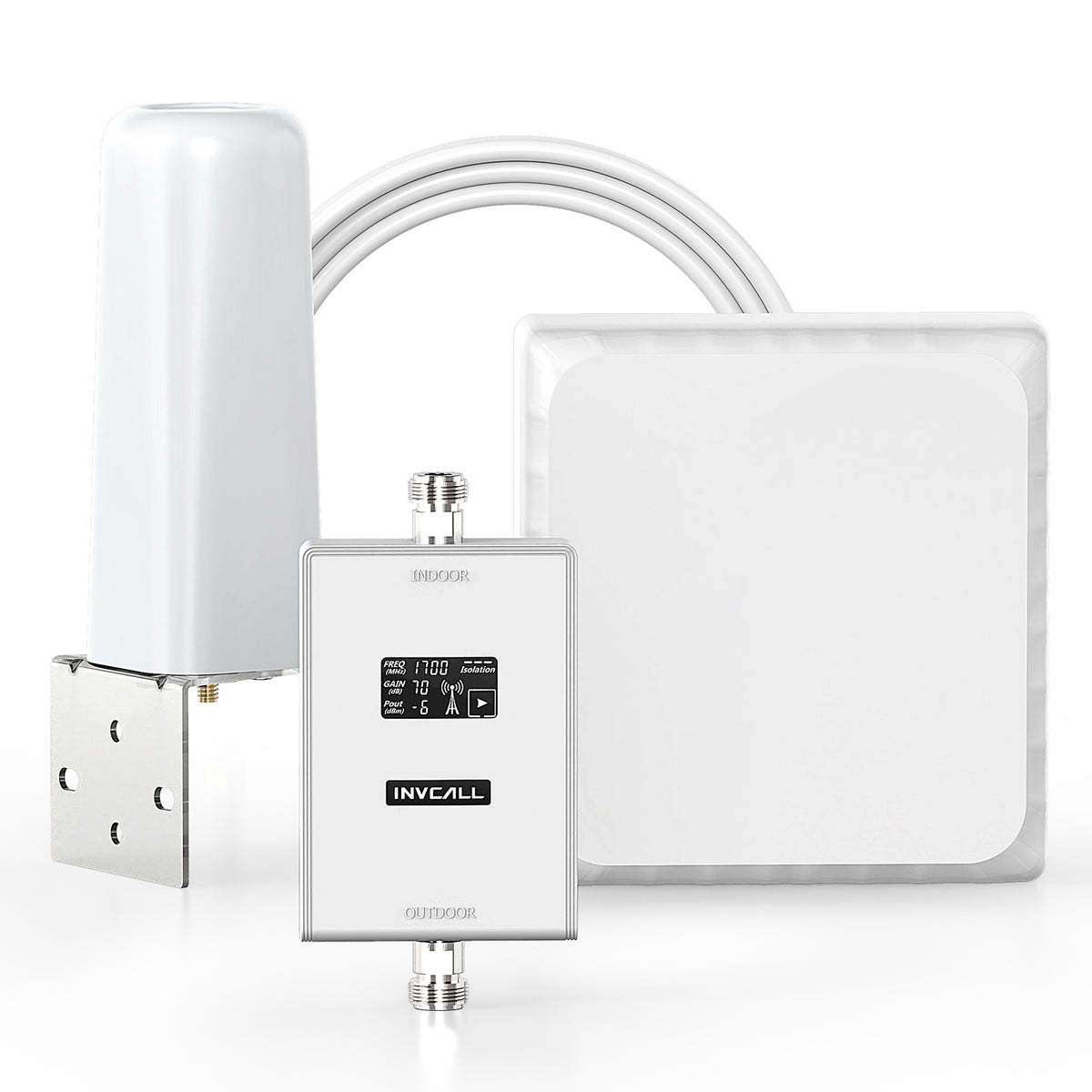 F10 Series | Cell Phone Signal Booster for Home and Office | HD Touch Screen with Omni Antenna - Support Band 2/4/25